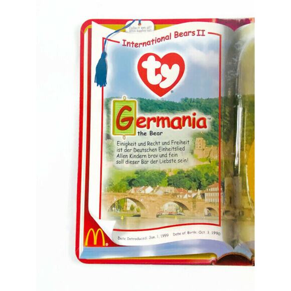 McDonalds Ty Beanies Spangle Rex Bronty and Germania Lot of 4 New and Unopened - Picture 7 of 11